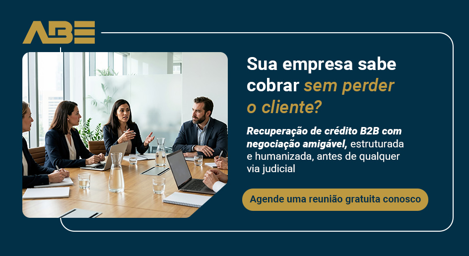 banner sobre cobrança extrajudicial e negociação B2B